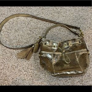 Coach Purse NEW without tag gold crossbody purse